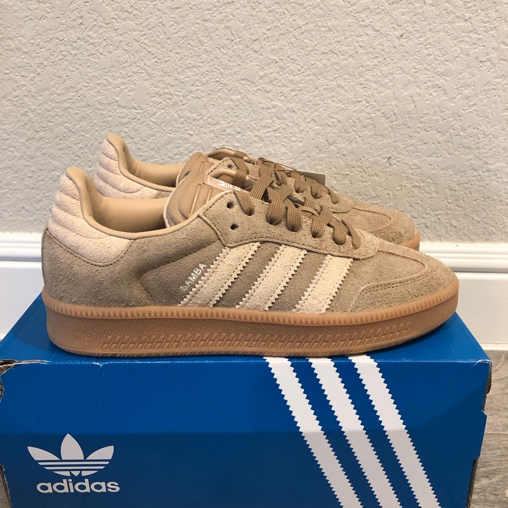 New Adidas Originals Samba XLG Cardboard Tan Sneakers Men’s Shoes Size 10